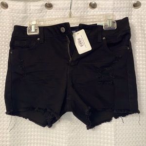 New Wax Jean Black Shorts
